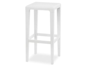 Rioja White Beechwood Kitchen Stool by Lounge Design Group for TON image