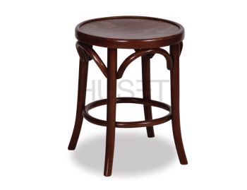 White 80cm Bentwood Bar Stool By Micheal Thonet