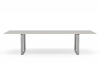 295 x 108cm - Grey Linoleum, Plywood, Grey Legs