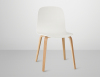 White Seat & Oak Legs