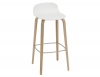 White Seat/Oak Legs 75cm Seat Height