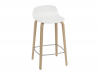 White Seat/Oak Legs 65cm Seat Height