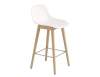 White Shell and Oak Base 65cm