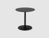 Soft Side Table - Black Nanolaminate/Black 48cm x 48cm