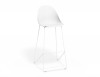 Bar Stool 75cm Seat Height - White Frame