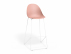 Bar Stool 75cm Seat Height - White Frame image
