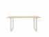 170 x 85cm Solid Oak with White legs image