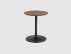 Solid Side Table - Smoked Oak/Black 41cm x 48cm image