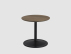 Solid Side Table - Solid Smoked Oak/Black 41cm x 40cm image