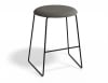 46cm Round Grey Fabric Seat