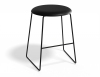 46cm Round Vintage Black Seat