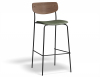 75cm Bar Height - Green Vegan Leather Seat