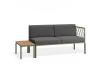Granite Grey Cushions + Teak Top