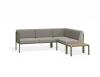 Sandy Grey Cushions + Teak Top