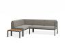 Sandy Grey Cushions + Teak Top