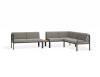 Sandy Grey Cushions + Teak Top