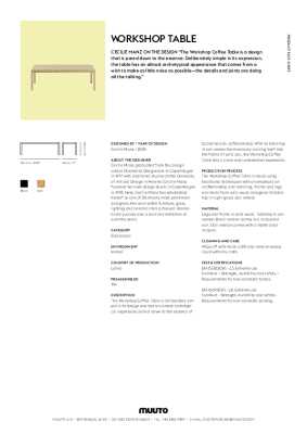 : Workshop Coffee Table by Muuto - 120 X 43cm