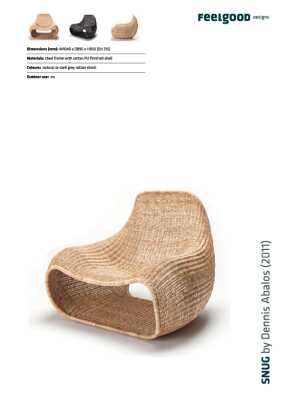 : Snug Indoor Lounge Chair Natural Rattan Slimit
