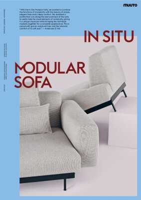 : In Situ 3 Seater Sofa - Config 7 in Clay by Muuto 