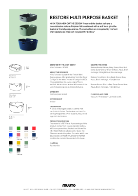 : Dusty Green Restore by Mika Tolvanen for Muuto 