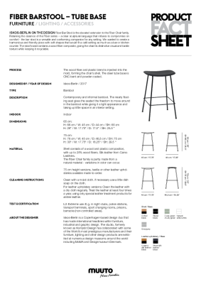 : Fiber Stool with Tube Base by Muuto
