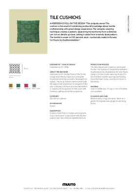 : Tile Cushion by Muuto