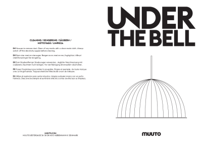 : Under The Bell White Melange Pendant by Iskos Berlin for Muuto