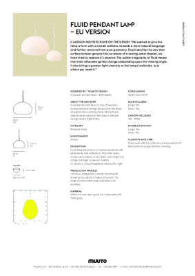 : Fluid Pendant by Muuto