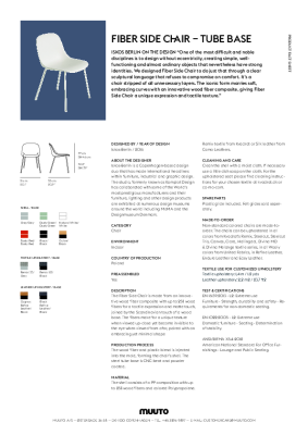 : Fiber Side Chair with Tube Base by Iskos Berlin for Muuto