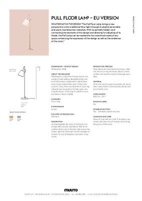 : Pull Lamp Oak White by Whatswhat for Muuto