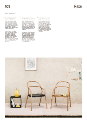 : 002 Chair with Upholstered Seat by Jaroslav Jurica for TON