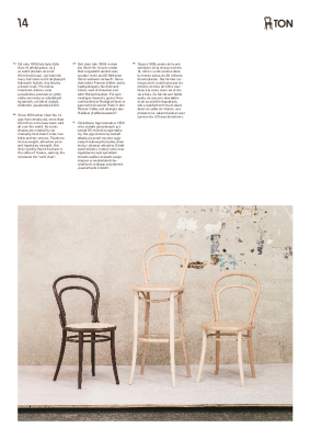 : 14 Kitchen Stool 66cm with Upholstered Seat by Michael Thonet for TON