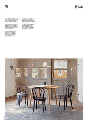 : 18 Dining Chair Upholstered Seat by Michael Thonet for TON
