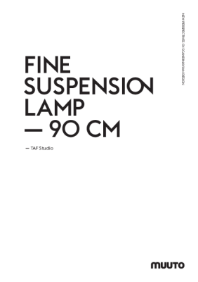 : Fine Suspension Lamp 90cm by TAFStudio for Muuto