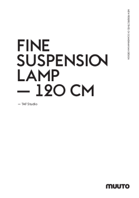 : Fine Suspension Lamp 120cm by TAF Studio for Muuto