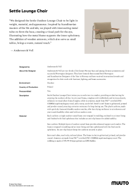 : Settle Lounge Chair with Armrests in Laze by Muuto