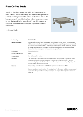 : Flow Coffee Table Taupe By Normal Studio For Muuto