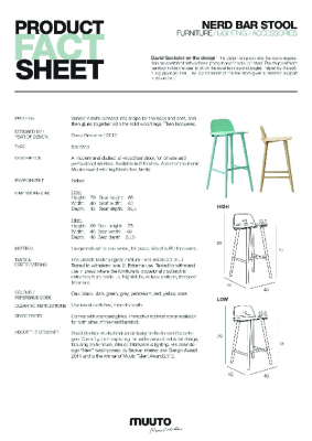 : Nerd Bar Stool by Muuto