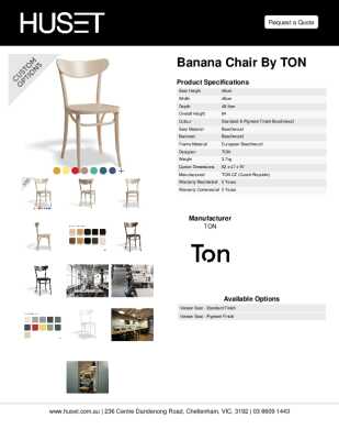 Tear Sheet: Banana Chair by TON