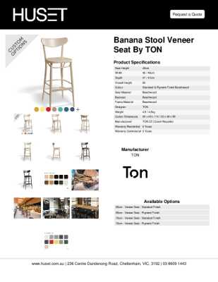 Tear Sheet: Banana Stool Veneer Seat by TON