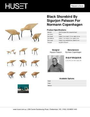Tear Sheet: Black Shorebird by Sigurjon Palsson for Normann Copenhagen