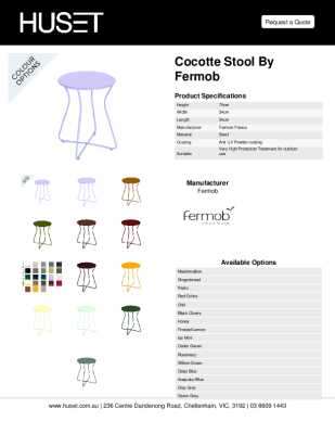 Tear Sheet: Cocotte Stool by Fermob