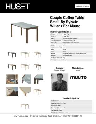 Tear Sheet: Couple Coffee Table Small by Sylvain Willenz for Muuto