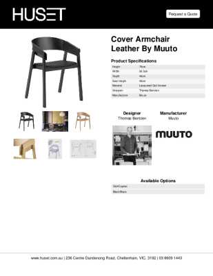 Tear Sheet: Cover Armchair Leather by Muuto