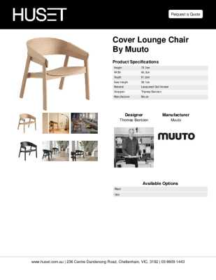 Tear Sheet: Cover Lounge Chair by Muuto