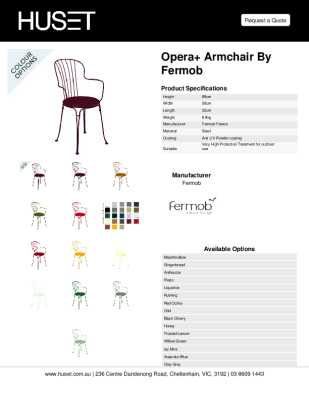 Tear Sheet: Opera+ Armchair by Fermob 