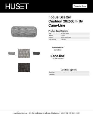 Tear Sheet: Focus Scatter Cushion 20x50cm by Cane-line