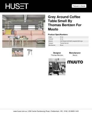 Tear Sheet: Grey Around Coffee Table Small by Muuto 