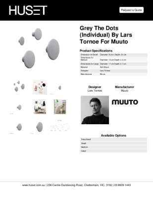 Tear Sheet: Grey The Dots (Individual) by Lars Tornoe for Muuto 