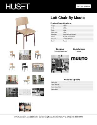 Tear Sheet: Loft Chair by Muuto
